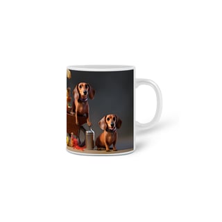 Nome do produto Caneca Dachshund(Salsicha) com Arte Digital - #Autenticidade 0013