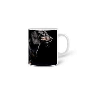 Caneca Dachshund(Salsicha) com Arte Digital - #Autenticidade 0017
