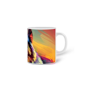 Nome do produto Caneca Pastor Alemão com Arte Digital - #Autenticidade 0003