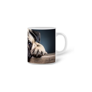 Nome do produto Caneca Pug com Arte Digital - #Autenticidade 0014