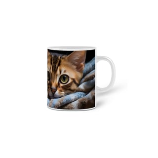 Nome do produto Caneca Gato Bengal com Arte Digital - #Autenticidade 0014