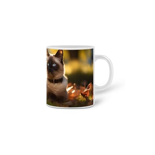 Nome do produto Caneca Gato Siamês com Arte Digital - #Autenticidade 0007