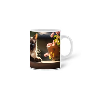Nome do produto Caneca Gato Siamês com Arte Digital - #Autenticidade 0008