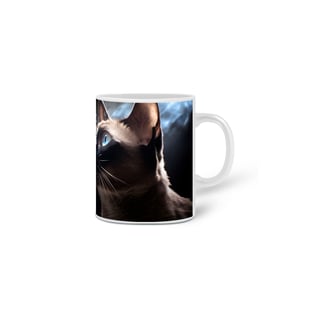Nome do produto Caneca Gato Siamês com Arte Digital - #Autenticidade 0011