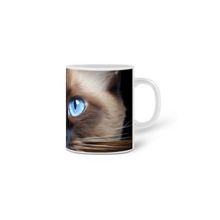 Nome do produto Caneca Gato Siamês com Arte Digital - #Autenticidade 0019