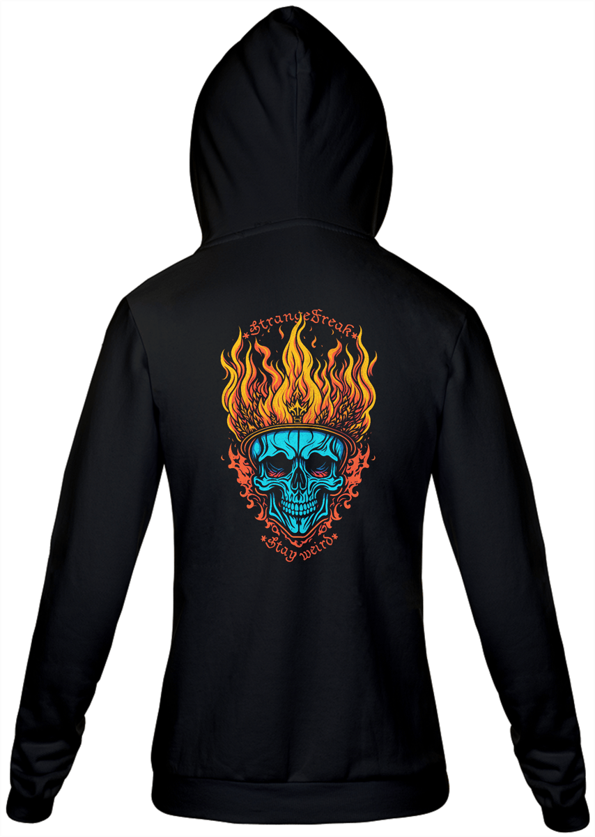 Nome do produto: Moletom com Zíper - Flamma Cranii
