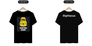 Nome do produto Camiseta Fusca preta/branco séries carros