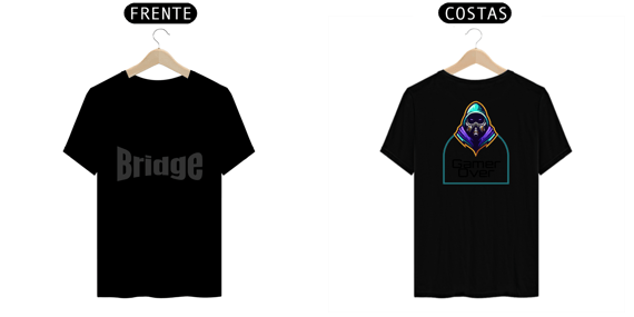 Camiseta Gamer over Branca/preta Série games