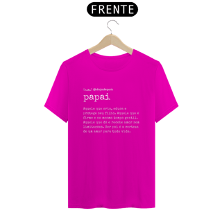 Nome do produto Camiseta Preta e Colorida - Dicionário Papai