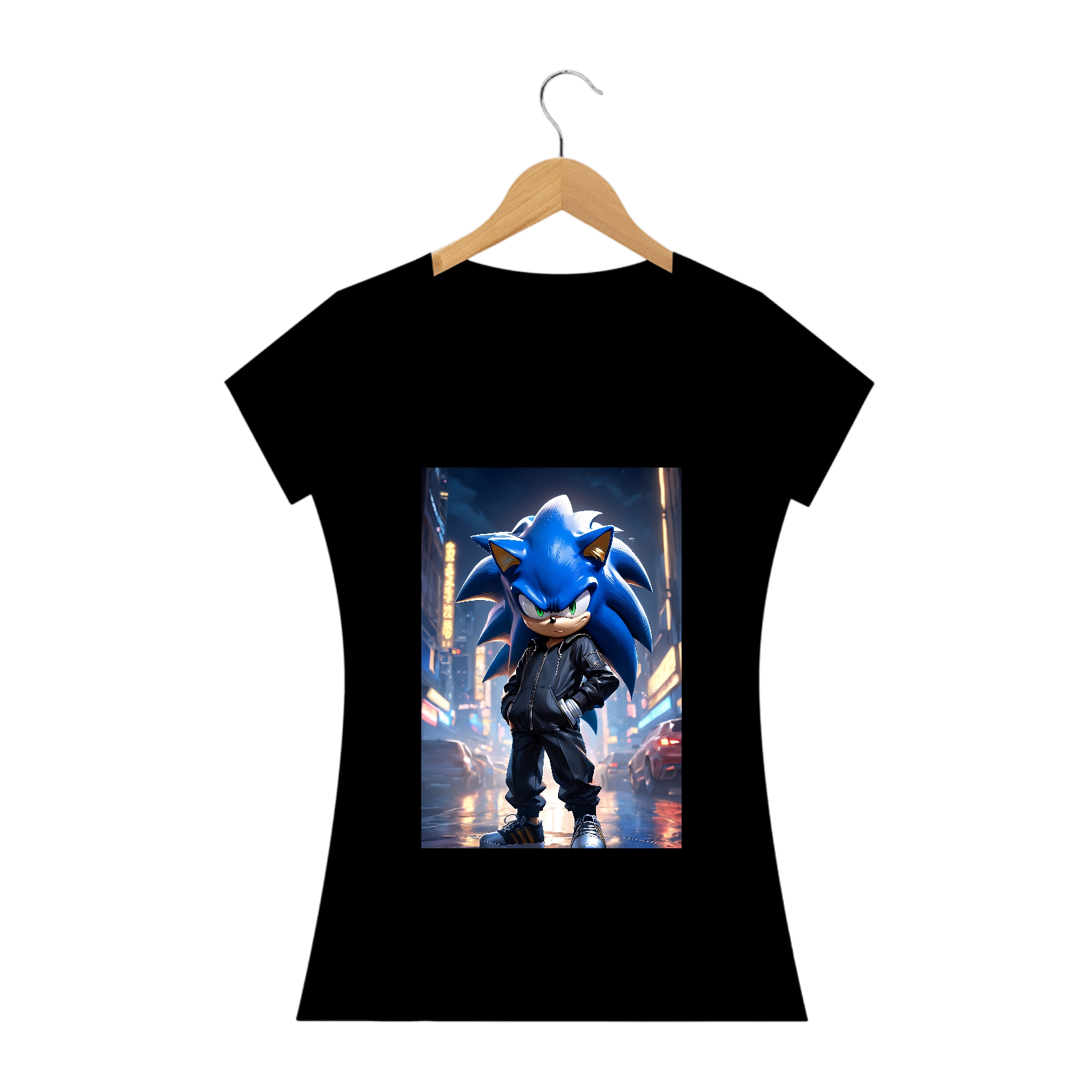 Camisa Baby long Sonic