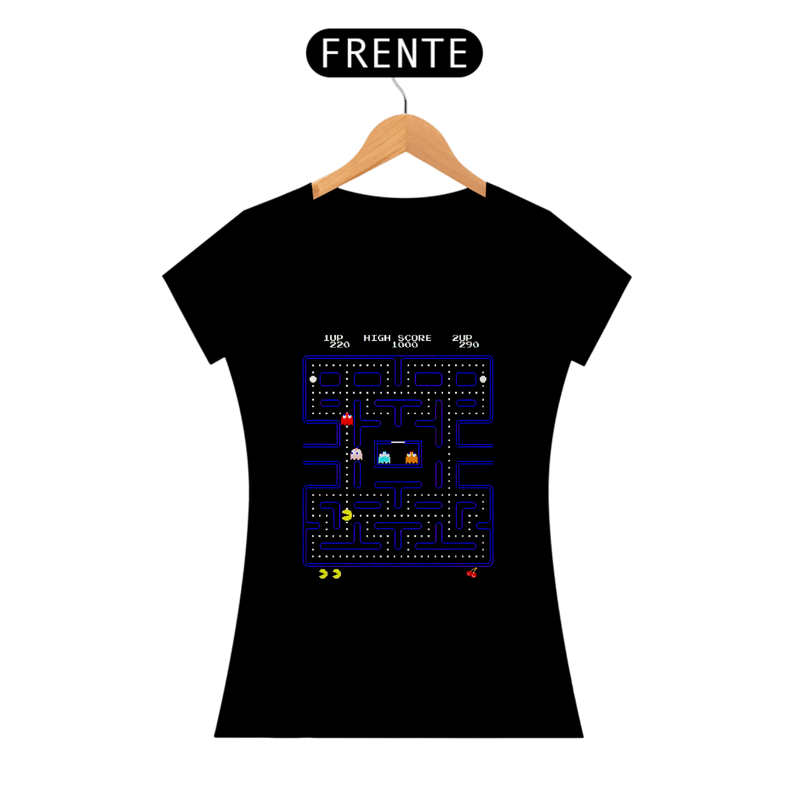 Camisa Baby Long Pac-Man