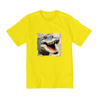 Nome do produto Camiseta Infantil Arquétipo Crocodilo - Força, Tenacidade e Adaptação