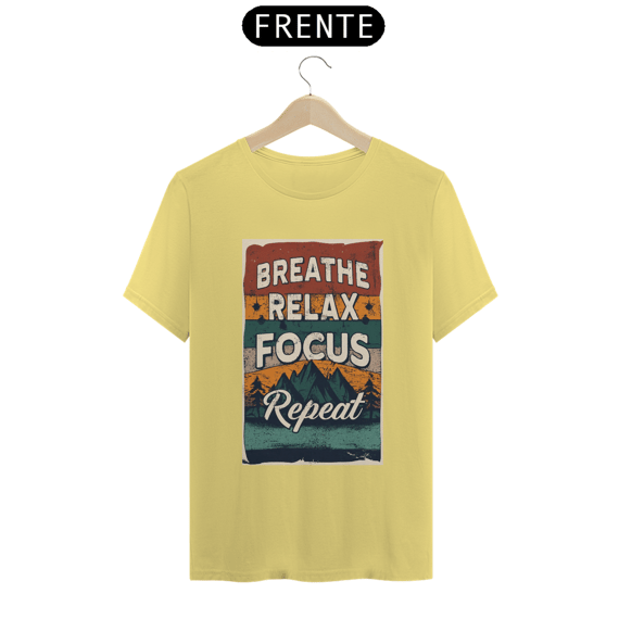 Camiseta Colors Breath - Relax - Focus