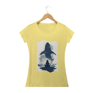 Nome do produto Camiseta Feminina Tubarão Meditação - Colors