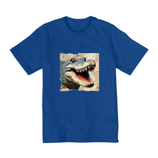 Nome do produto Camiseta Infantil Arquétipo Crocodilo - Força, Tenacidade e Adaptação