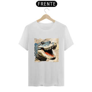 Camiseta B&W Arquétipo Crocodilo - Força, Tenacidade e Adaptação
