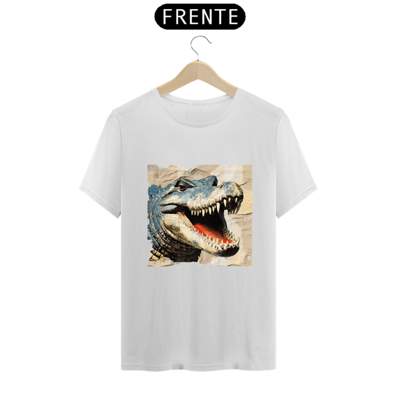 Camiseta B&W Arquétipo Crocodilo - Força, Tenacidade e Adaptação