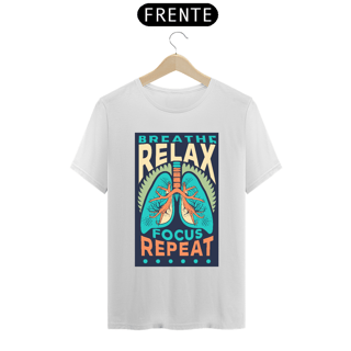 Nome do produto Camiseta B&W Pulmões Foco na Respiração