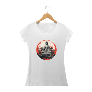 Blusa Feminina B&W Buda Meditação