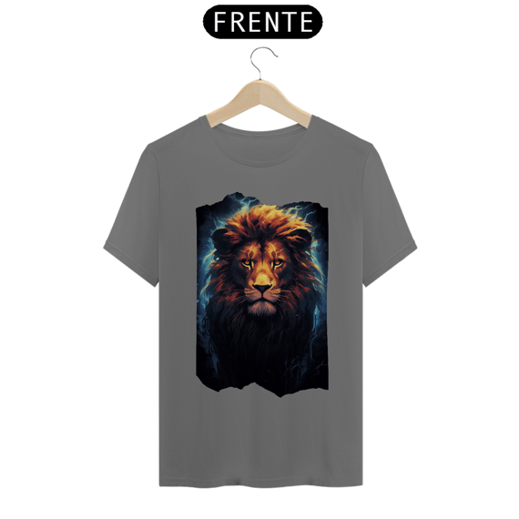 Camiseta Colors Arquétipo Leão e Raios - Força e Poder