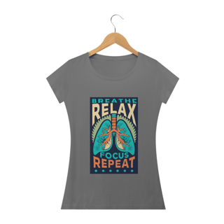 Blusa Feminina Colors Pulmões Foco na Respiração