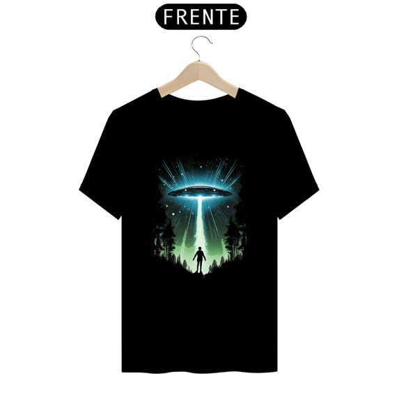 Camiseta B&W Abdução Alienígena