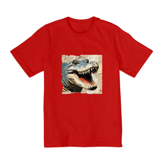 Nome do produto Camiseta Infantil Arquétipo Crocodilo - Força, Tenacidade e Adaptação