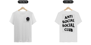 Nome do produto Blusa masculina Branca Sorriso Smile Derretendo camiseta estampada em tecido de algodao