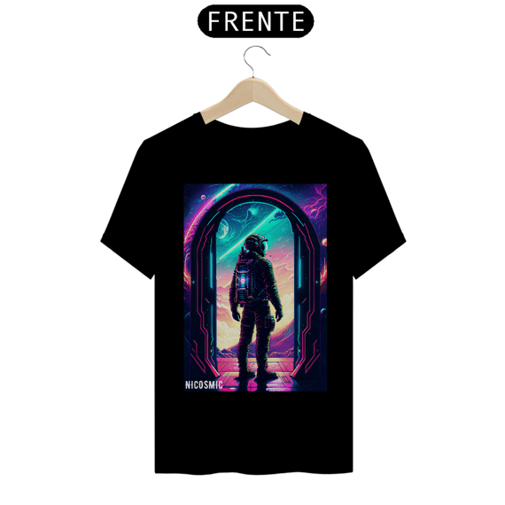Camiseta Astronauta Neon