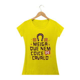 Nome do produto T-Shirt Frase Meiga que nem coice de cavalo