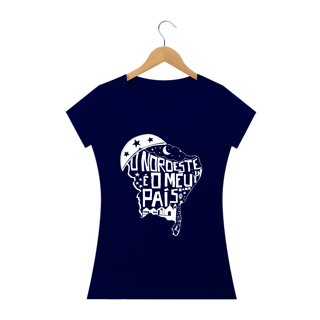 Nome do produto T-Shirt Feminina Black Frase Nordeste é o meu país