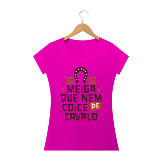Nome do produto T-Shirt Frase Meiga que nem coice de cavalo