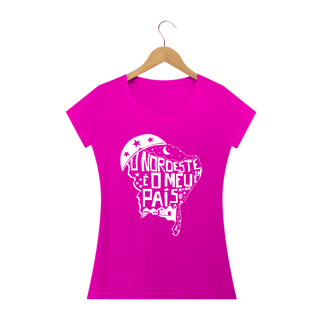 Nome do produto T-Shirt Feminina Black Frase Nordeste é o meu país