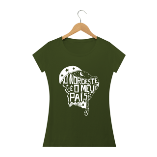 Nome do produto T-Shirt Feminina Black Frase Nordeste é o meu país