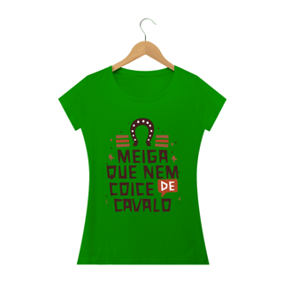 Nome do produto T-Shirt Frase Meiga que nem coice de cavalo