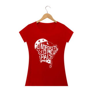 Nome do produto T-Shirt Feminina Black Frase Nordeste é o meu país