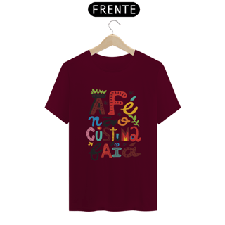 Nome do produto T-Shirt Fé Não Costuma Faiá