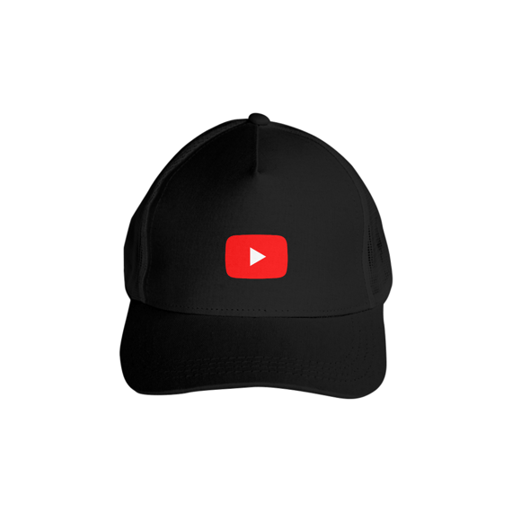 boné com a logo do youtube