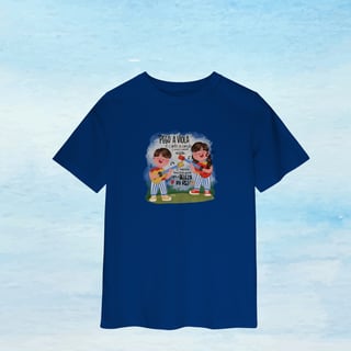 Nome do produtoCamiseta Infantil “Pego a Viola” — Coleção Stênio Marcius