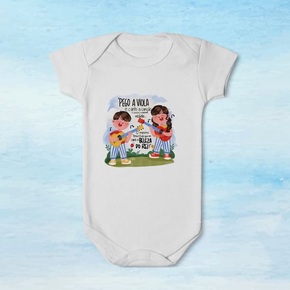 Body Infantil “Pego a Viola” — Coleção Stênio Marcius