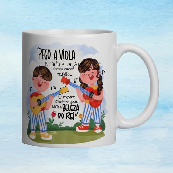 Caneca Infantil “Pego a Viola” — Coleção Stênio Marcius