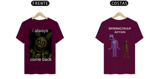 Nome do produtoSpringtrap fnaf camiseta 