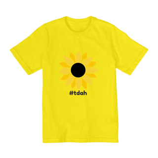 Nome do produto Camiseta Infantil Quality Girassol #tdah - tam. 10 a 14
