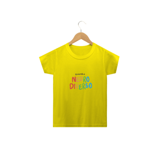 Nome do produto Camiseta Infantil - O mundo é neurodiverso