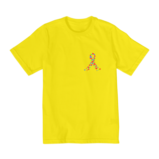 Nome do produto Camiseta Infantil -fita colorida - simbolo do autismo