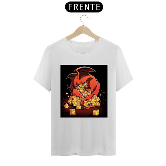 Camisa dragão dados de ouro