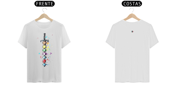 Camisa espada colorida dados 