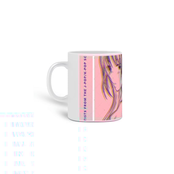 caneca com menina de anime