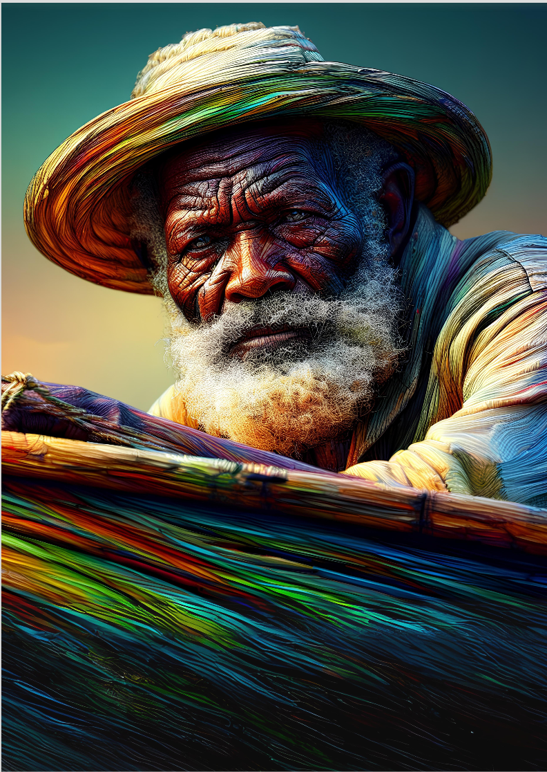 Nome do produto: Pôster - Pescador