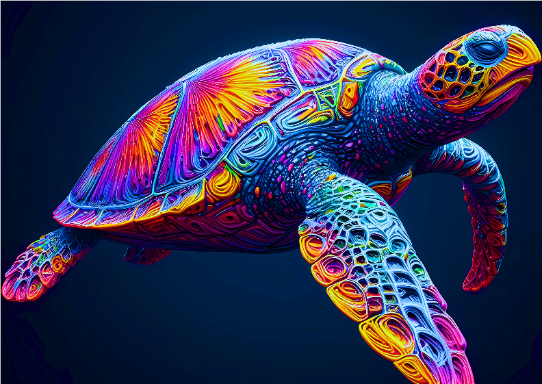 Nome do produto: Pôster - Tartaruga